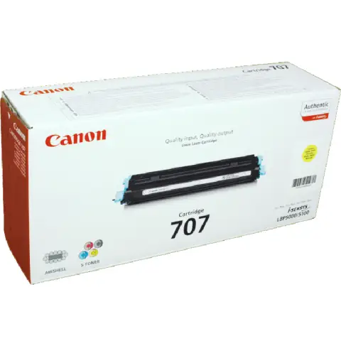 Toner Canon 707 / CRG-707Y Yellow do kopiarek (Oryginalny)